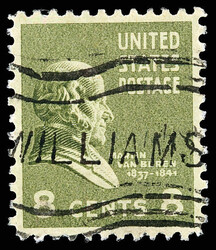 1938, Presidential Issue, 8¢ Van Buren (Scott 813), o.g., never ...