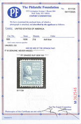 1938, Presidential Issue, 21¢ Chester A. Arthur (Scott 826), o.g., ...
