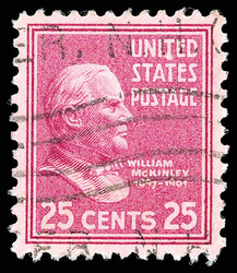 1938, Presidential Issue, 25¢ McKinley (Scott 829), pristine with ...