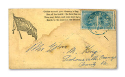 1862, 5¢ blue, Archer & Daly printing (Scott 7), pair with ample ...