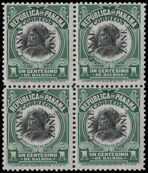 1915, 1c Balboa, green & black, type III overprint (Scott 46), a ...
