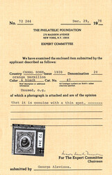 1920, 2c Córdoba, orange vermilion & black, type III overprint ...