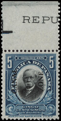 1915, 5c Arosemena, deep blue & black, type III overprint (Scott 48), ...