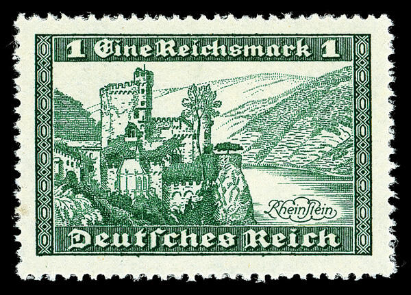 1930, 1 Reichsmark Rheinstein Castle, unissued (Michel IX), a choice ...