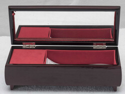 Japanische Spieluhr Schatulle, Rotlack, Länge: ca. 20 cm ...