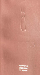 Cortendorf Figur, "Die Badende", rote Scherbe, Höhe: ca. 29 cm, ...