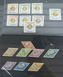 Lot Steckkarten Rumänien "Olympische Spiele" 1964 - 1965, ...