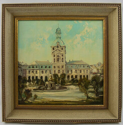 Peter Otto HEIM (1896-1966) Ölgemälde auf Leinwand "Mannheim: ...