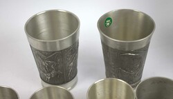 Lot Zinn aus Auflösung, dabei 1 Wasser- / Weinkrug sowie 8 ...