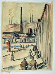 Aquarell, ohne Titel, links unten signiert Griebel 1934. Blattmaße: ...