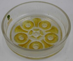 Kristallglas Schale, hergestellt aus dickem hochwertigem Crackle-Glas ...