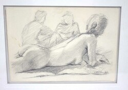 Vincenzo Albanese (1933 - 1994) 2 Bleistiftzeichnungen, hinter Glas ...