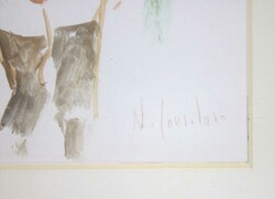 Nino CONSOLARO (1922-1983). Aquarell "Nudo" rechts unten signiert, ...
