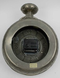 dekorative Zinn Uhr im Stil einer Taschenuhr, Höhe ca. 38 cm, Breite ...