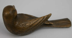 kleine Vogelfigur, Bronze. Eignet sich für die Montage auf einem ...