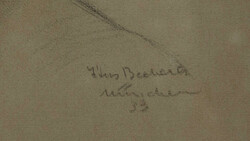 Bleistiftzeichnung "Kinder Portrait" links unten undeutlich signiert, ...