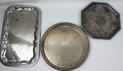 Lot versilberte Tabletts, verschiedene Größen und Variationen. ...
