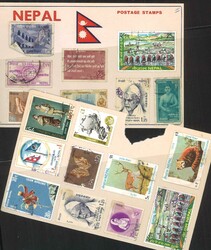 schöne Teilsammlung Nepal. Lenser Vordruckalbum von 1881 - 1981 ab ...