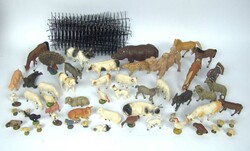großes Lot Elastolin Figuren, dabei Zoogehege, verschiedene Tiere, ...