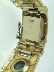 Theodor Fahrner bracelet, 925 silver, gold-plated, hallmarked TF &amp ...