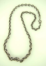 Solid 835 silver chain. Length approx. 45 cm