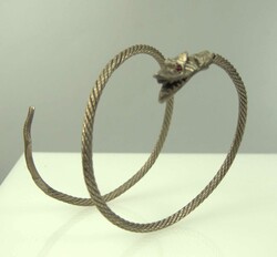 Handmade silver "Dragon" bangle. Silver tested