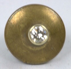 1 stud earring, 585 yellow gold with brilliant-cut diamond