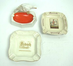 Lot Aschenbecher, Porzellan verschiedene Ausführungen. Insgesamt 3 ...