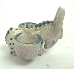 Saliere in Form eines Esels, wohl Majolika. Entwurf Walter Bosse. ...