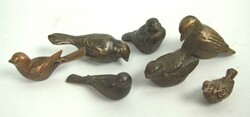 Lot of decorative sparrows and birds, probably bronze. 7 pieces in ...