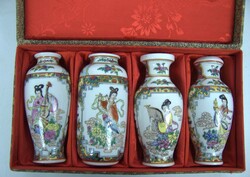 Lot of Asian porcelain, including small vases, a teapot, 2 small ...