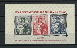 Amerikanische + Britische Zone, Block 1 "Exportmesse ...