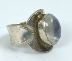 Damenring, 925er Silber, mit Schmuckstein besetzt. Ringgröße 62  ...