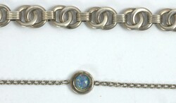 2 bracelets, 835 silver, different models.