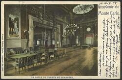 Postkarte "La Salle de Trente et Quarante" Souvenir de Monte Carlo, ...