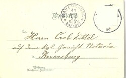 Grusskarte "Gruss aus Kempten" gelaufen 1898.  Automatically ...