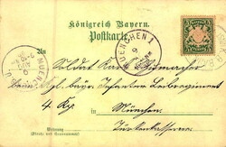 Ansichtskarte " Gruss aus Obermoschel", Totalansichten, gelaufen 1899 ...