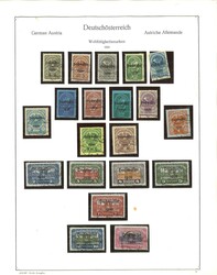 Österreich, KA-Be Vordruckalbum von Anfang bis 1975. Teilsammlung. ...