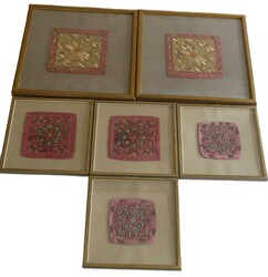 6 Stück Schwälmer Tracht "Tanzecken" (diese wurden zu den ...