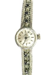 Damen Armbanduhr Meister Anker "17 Jewels", 835 gepunzt. Mechanisch, ...