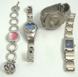Lot Armbanduhren aus Auflösung, insgesamt 4 Stück. Funktion nicht ...