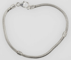 Schlangenketten-Armband, gepunzt mit 925er Silber. Länge ca. 21,5 cm ...