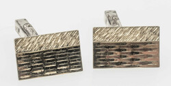 A pair of silver cufflinks, gold-plated. 835 silver.