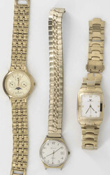 Lot Armbanduhren, dabei Eden Chronograph, zwei Kronen fehlen, Viceroy ...