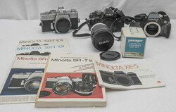 Lot Fotokameras, analog, bestehend aus: Minolta SR - T 101, Minolta X ...