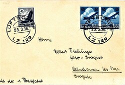 7690: Sammlungen und Posten Zeppelin und Luftpost - Flugpostmarken