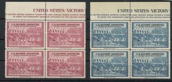 4er Block Vignettensatz U.S. Olympic Commitee. London 1948 Games - St ...
