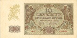 Banknote Polen 1940, gute ErhaltungAutomatically generated ...