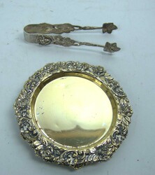 Lot versilbertes, Hildesheimer Rose, dabei 6 Untersetzer sowie 1 ...