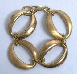 Bracelet, 925 sterling silver, gold-plated. Length approx. 18.5 cm